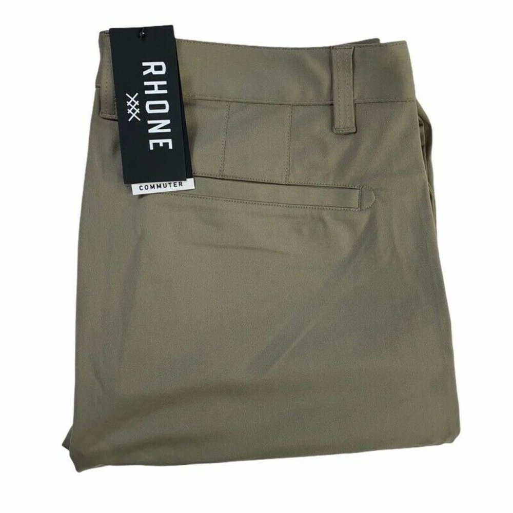 Rhone Mens Commuter Dress Pants Khaki